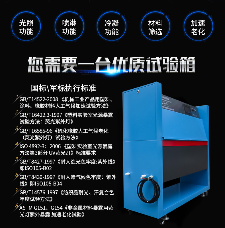 紫外線耐氣候老化試驗機